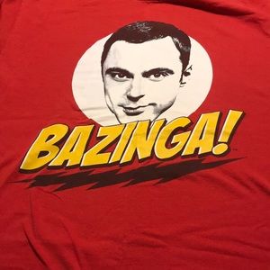 Big Bang Theory “Bazinga” with Sheldon’s face